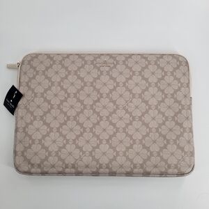 Kate Spade Beige Floral‎ Laptop Sleeve Case Cover New
